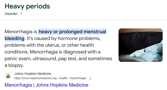 Post-marketing menorrhagia rates from regulatory surveillance data